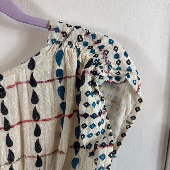 Sumitra Boho Cotton Tassel Shell Embellished Dress Free Size - Picture 11 of 11